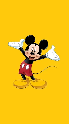 Mickey Mouse Yellow Phone Background