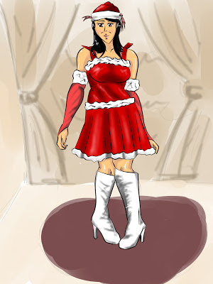 
santa claus girl