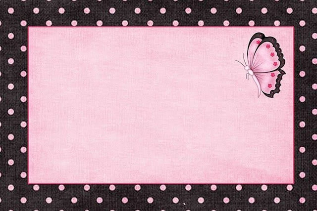 With Pink Free Printable Invitations, Labels or Cards.
