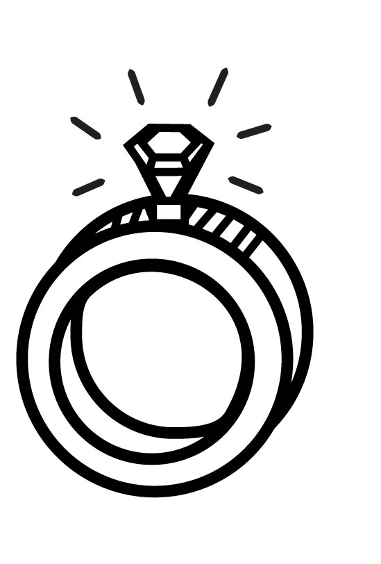 Diamond Ring Coloring Pages