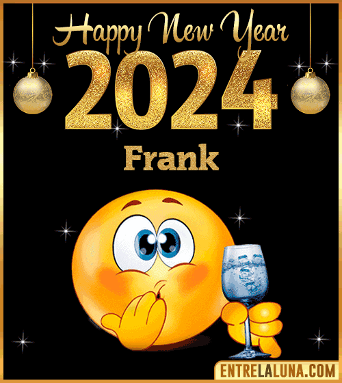 Gif wishes Happy New Year 2024 animated Frank