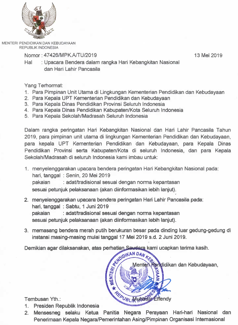 Surat Hari Lahir Sekolah