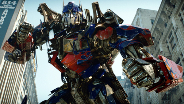 Optimus Prime is ready to brawl in TRANSFORMERS.