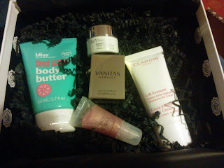 The inside of the Harrods Glossybox