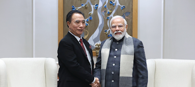 Mizoram Chief Minister Lalduhoma and Prime Minister Narendra Modi met at New delhi