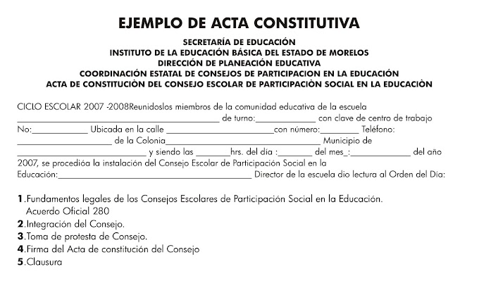 MODELO DE ACTA CONSTITUTIVA C.A.