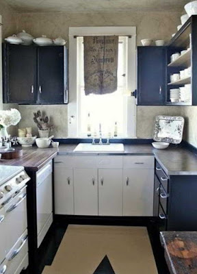 gambar dekorasi dapur kecil sempit terbaru