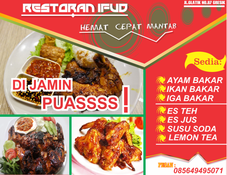 60 Contoh Desain  Brosur  Makanan  Ayeey com