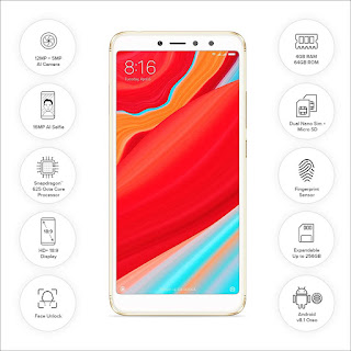 Redmi Y2 (Gold, 4GB RAM, 64GB Storage)