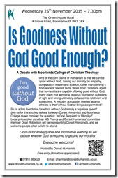 Goodness Without God 25 November 2015