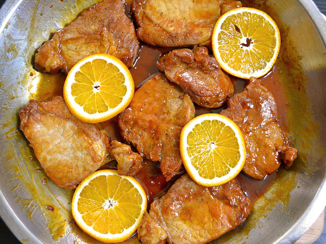 orange molasses pork chops