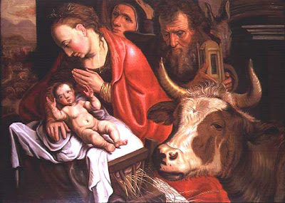 Pieter Aertsen (1508-1575). The Adoration of the Shepherds. Oil on Panel. Rijksmuseum, Amsterdam.