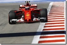 Kimi Raikkonen nelle prove libere del gran premio di Russia 2017
