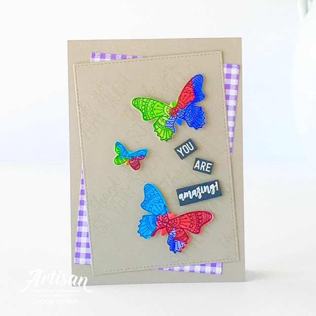 Gingham Gala Suite, Sale-a-Bration 2019, Stampin' Up!, Butterfly Duet Punch, Botanical Butterfly DSP, Butterfly Gala, Rectangle Stitched Framelits, jaxxcraftycreations