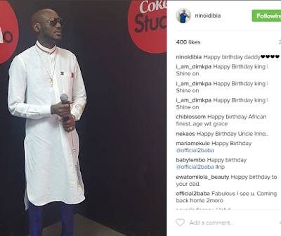 I miss you daddy - 2face Idibia's first son as he wishes him a Happy birthday