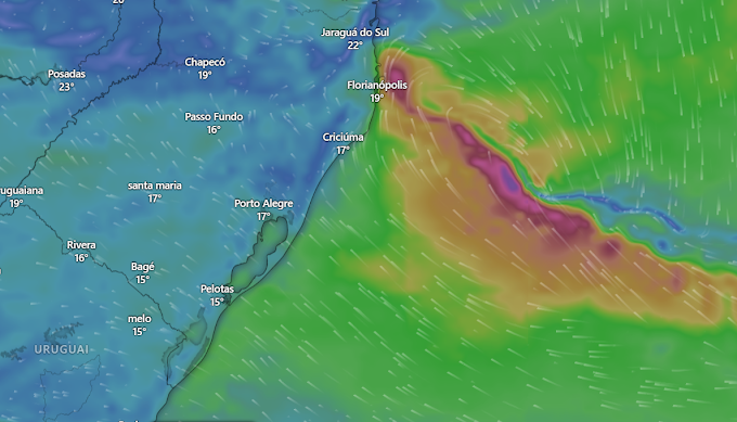 Defesa Civil divulga orientações à população com a chegada de outro ciclone extratropical