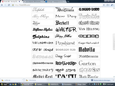 fuentes de letras. 500 DIFERENTES TIPOS DE LETRAS