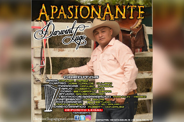 Apureño Darwint Lugo: Vive apasionado y abrazado a la música.