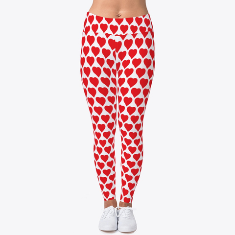 Heart print leggings