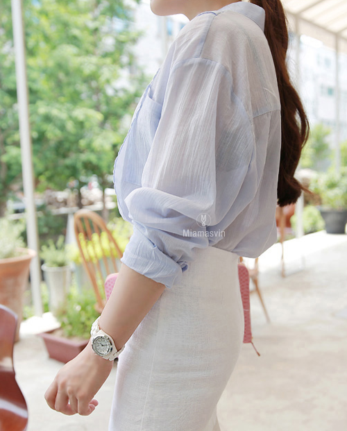 Hi-Low Linen Shirt