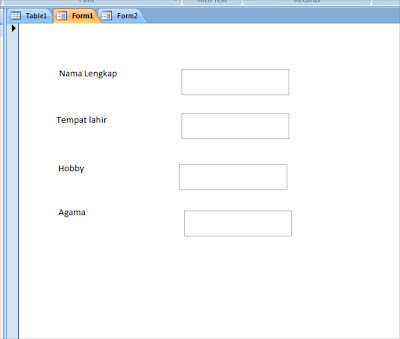  Dengan form kalian dapat menggunakannya untuk menambahkan Membuat Form dalam Ms Access