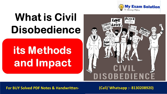 What is Civil Disobedience and its Methods and Impact