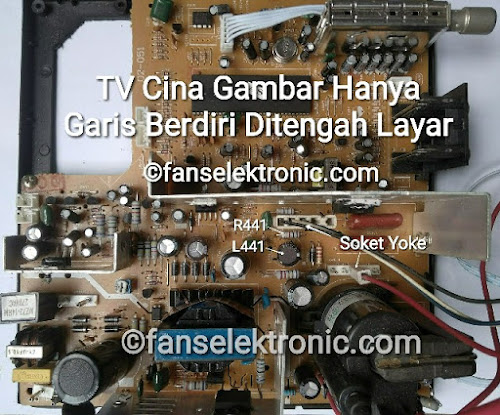 tv cina gambar hanya garis berdiri ditengah suara normal