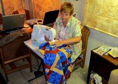Working On Corrie and Dean's cuddle quilts.