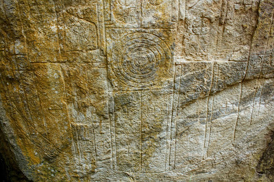 Sakwala Chakraya is star gates of Sri Lanka, carved on rock surface