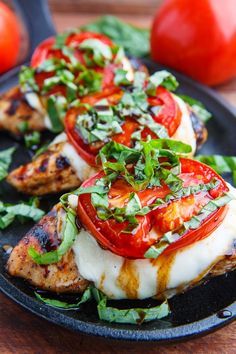 #summer #grilling How to make this caprese balsamic grilled chicken. Caprese Balsamic Grilled Chicken