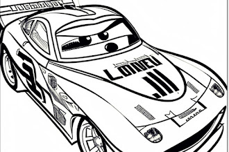 Rev Up the Fun with Lightning McQueen Coloring Pages