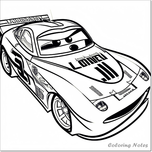 Lightning McQueen coloring pages