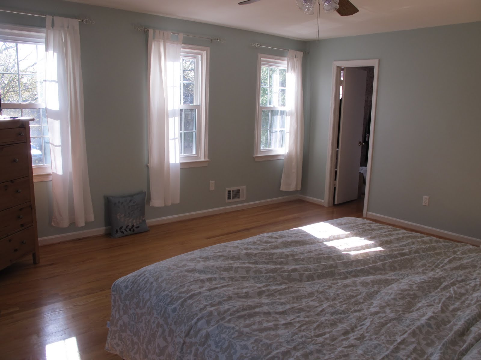 SherwinWilliams Rain Washed Bedroom