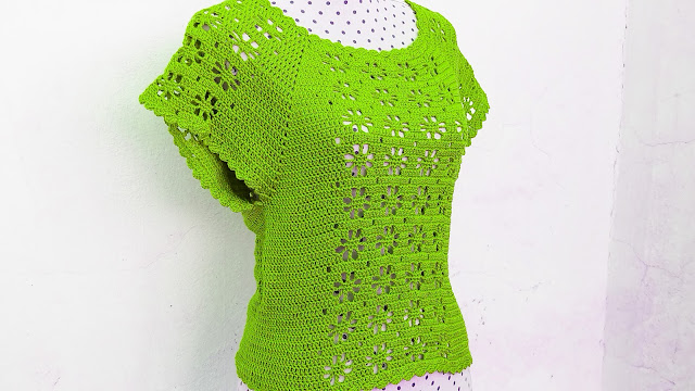 Blusa de crochet con un diseño exclusivo y hecho a mano para destacar en cualquier ocasión.