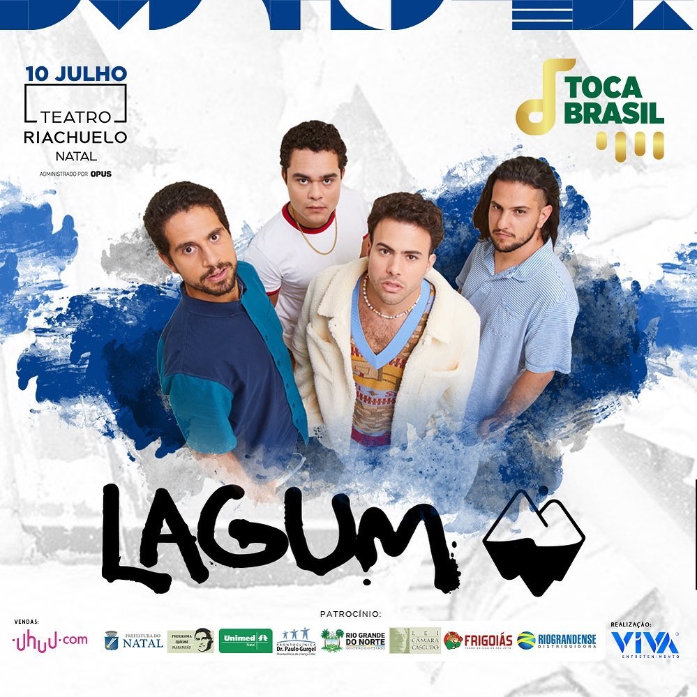 Banda Lagum e Filipe Toca fazem a próxima parada do projeto Toca Brasil no Teatro  Riachuelo - Tribuna de Noticias