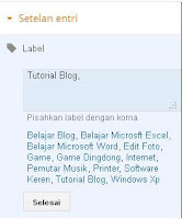 cara membuat label atau kategori di blog