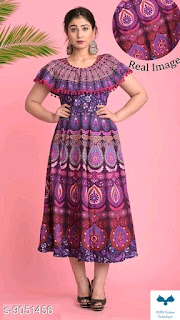 Womens Printed Cotton Kurtis