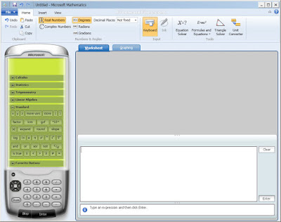 Download Gratis Aplikasi mengerjakan soal matematika Microsoft Mathematics 4.0 (32-Bit)