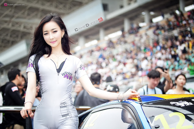 1 Jung Ji Hoo - Race Track - very cute asian girl-girlcute4u.blogspot.com