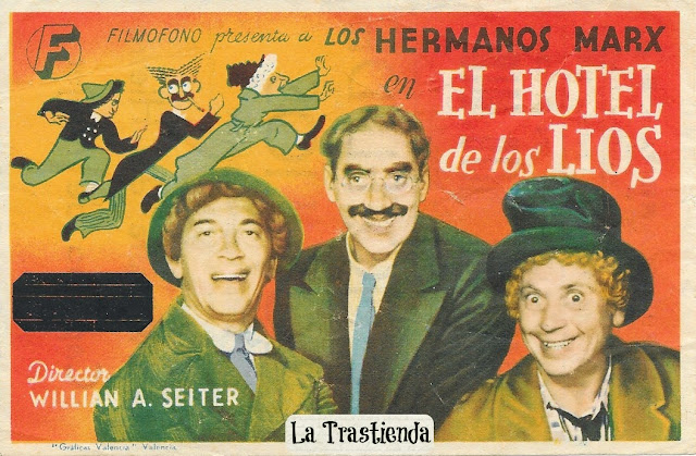 El Hotel de los Líos - Programa de cine - Los Hermanos Marx - Groucho - Harpo - Chico