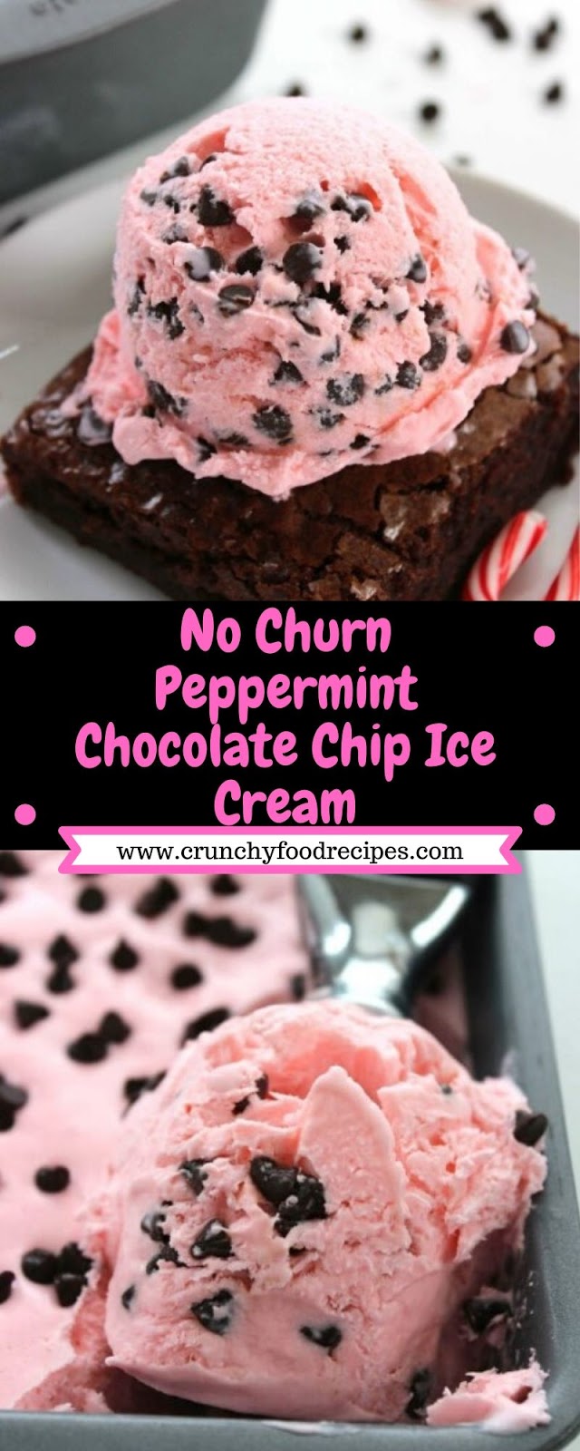 No Churn Peppermint Chocolate Chip Ice Cream