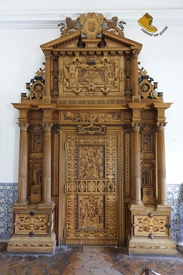 Puerta en las estancias de Felipe II en el Monasterio de El Escorial