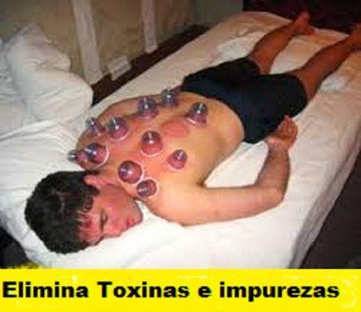 A ventosas eliminam toxinas e impurezas, auxiliando das dores e inflamações