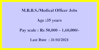 M.B.B.S./Medical Officer Jobs in Food Corporation of India