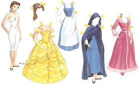 bonecas para vestir papel princesas disney príncipes imprimir