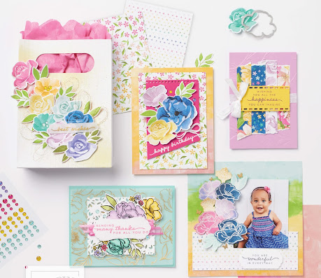 Stampin' Up! Hues of Happiness Cards + Sunday Stamping Video ~ www.juliedavison.com #stampinup 2022-2023 Stampin' Up! Annual Catalog ~ Happiness Abounds Bundle