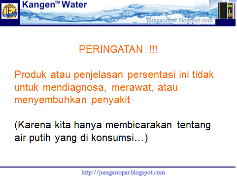 Kangen Water Buah Karya Teknologi Terbaik Abad 21