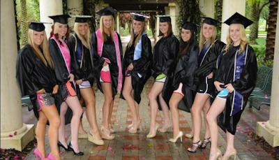 college graduates in cap and gown