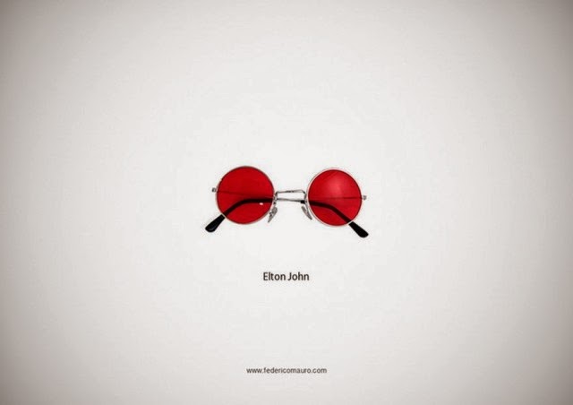 Federico Mauro's celebrities glasses - Elton John