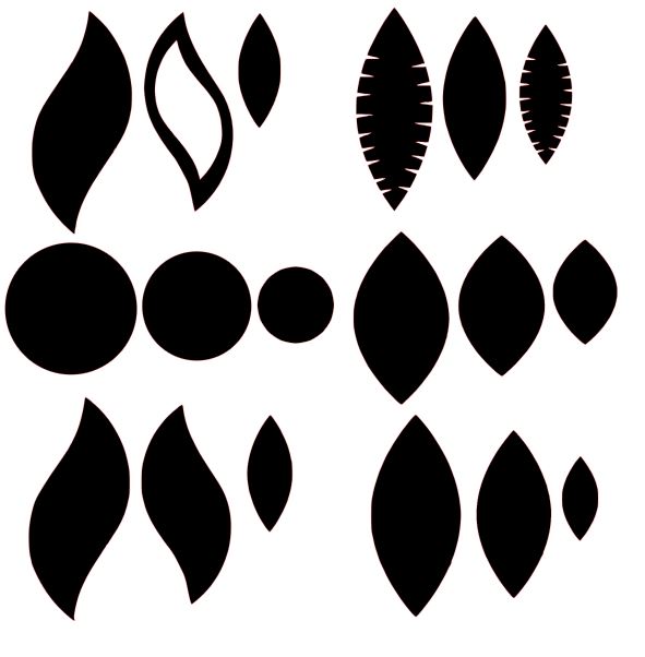 Download Faux Leather Earring Template